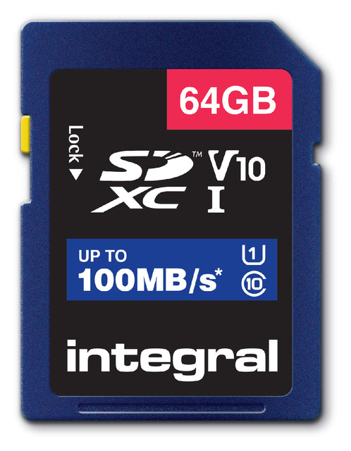 Integral - Geheugenkaart integral sdxc v10 64gb