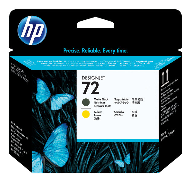 HP - Printkop hp c9384a 72 geel + mat zwart