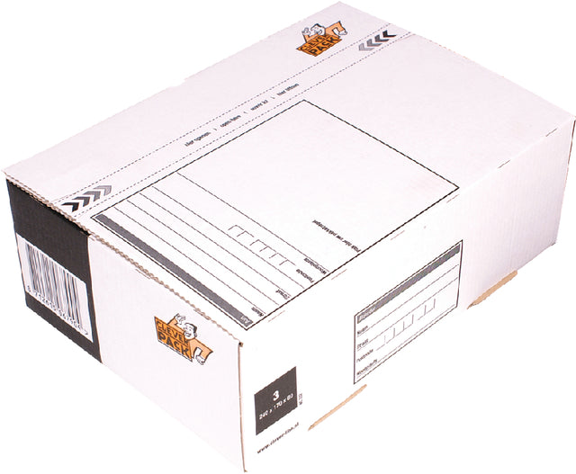 CleverPack - Postpakketbox 3 cleverpack 240x170x80mm wit