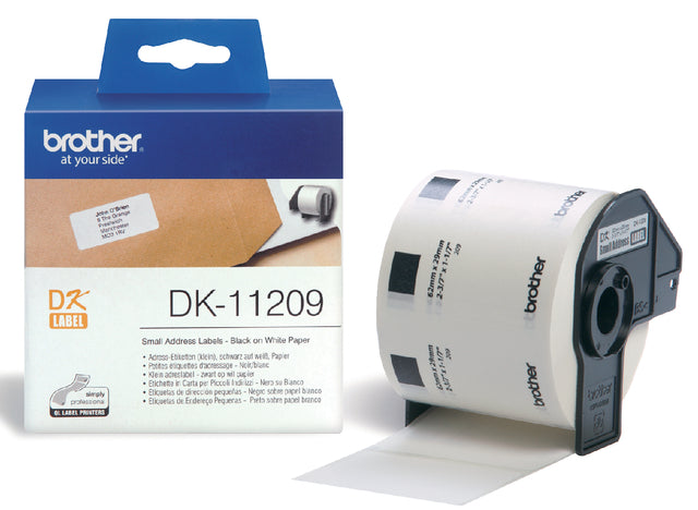 Brother - Etiket brother dk11209 adressering klein 62x29mm