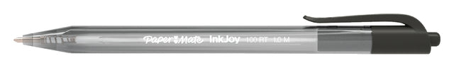 Stylo bille Paper Mate Inkjoy 100RT noir medium 80+20 gratuit