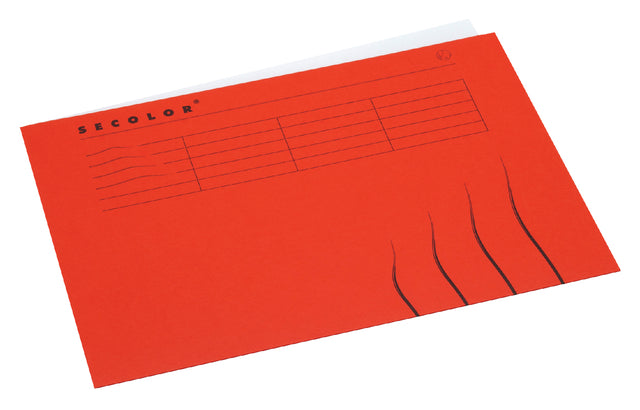 Jalema - Vouwmap A4 100% gerecycled karton 250gr rood
