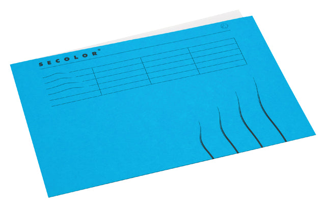 Jalema - Vouwmap A4 100% gerecycled karton 250gr blauw