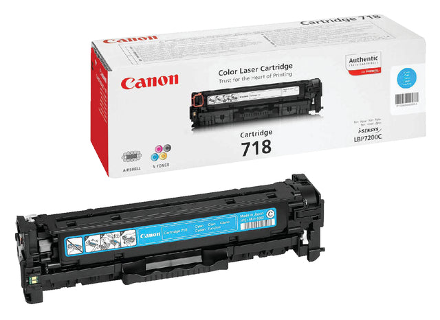 Canon - Tonercartridge canon 718 blauw