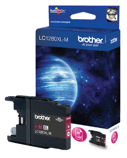 Brother - Inktcartridge brother lc-1280xlm rood