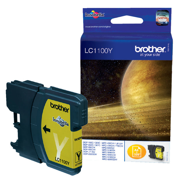 Brother - Inktcartridge brother lc-1100y geel
