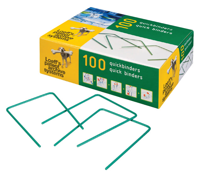 Support de faisceau Loeff 1215 Quickbinder 100mm vert