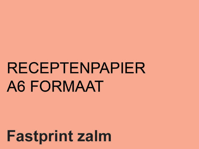Fastprint - Receptpapier fastprint a6 80gr zalm