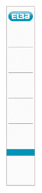 Carte d'insertion de dos Elba étroit 30x190mm blanc