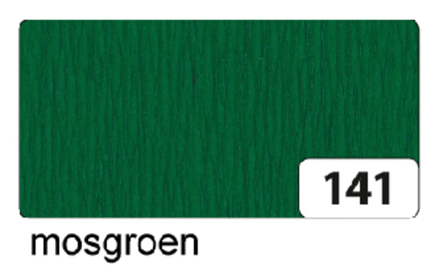 Folia Paper - Crêpepapier folia 250x50cm nr141 mosgroen | 10 stuks