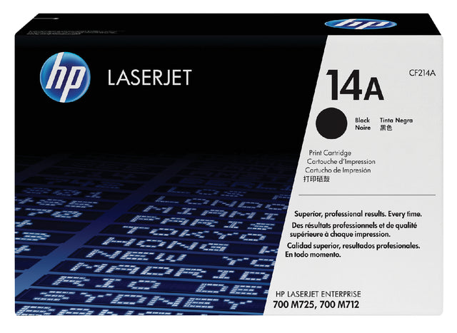 HP - Tonercartridge hp cf214a 14a zwart