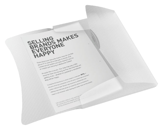 Chemise Elasto Esselte Vivida A4 3 volets PP blanc | 10 morceaux