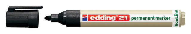 Edding - Viltstift edding 21 eco rond 1.5-3mm zwart | 10 stuks