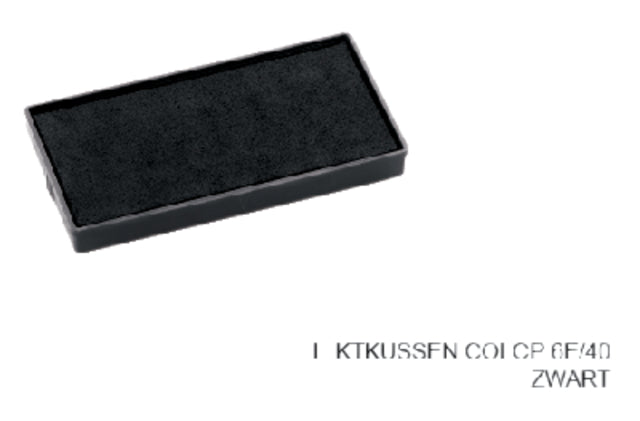 Colop - Stempelkussen 6E/40 zwart | 5 stuks
