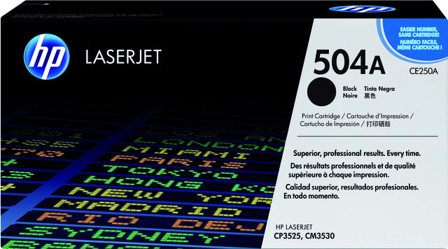 HP - Tonercartridge hp ce250a 504a zwart