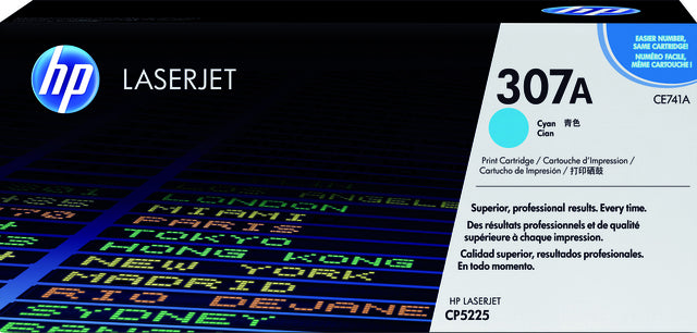 HP - Tonercartridge hp ce741a 307a blauw