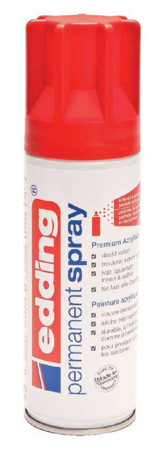 Bombe de peinture edding 5200 rouge mat permanent | 6 morceaux