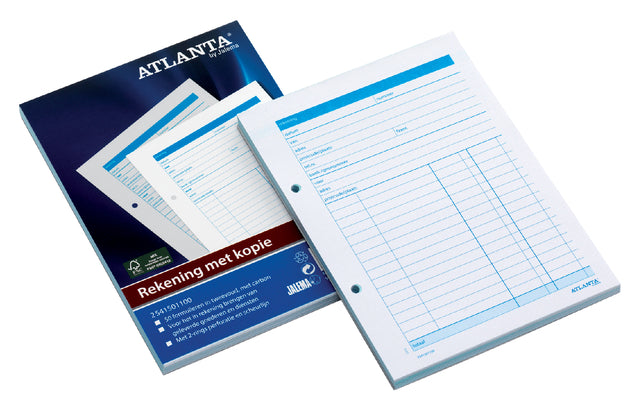 Bloc de compte Atlanta A5 50x2feuilles avec carbone
