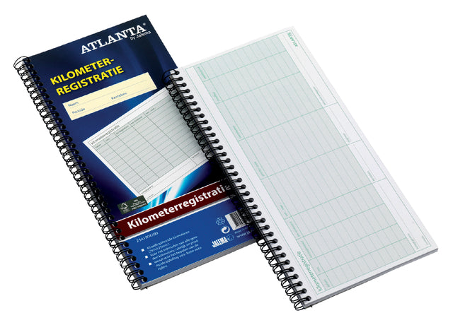 Carnet kilométrique Atlanta 40x2feuilles avec spirale