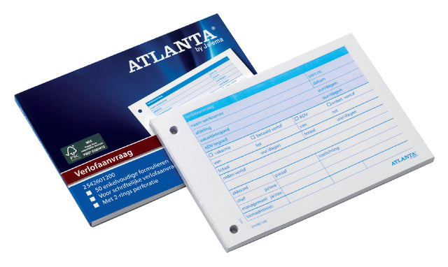 Djois - Verlofaanvraag djois atl a6 105x148mm 50vel | 5 stuks