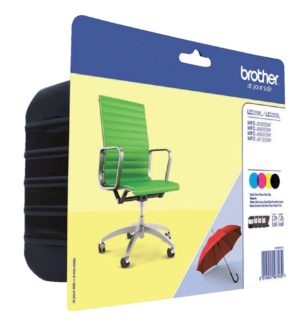 Brother - Inktcartridge brother lc-229xlvalbp zw 3 kleuren