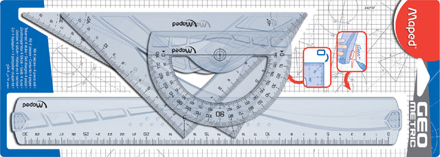 Jeu de règles Maped Geometric 4 pièces