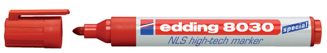 Edding - Viltstift edding 8030 nls high-tech 1.5-3mm rood