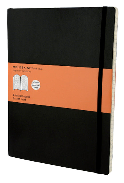 Moleskine - Notitieboek moleskine xl 190x250mm lijn sc zwart