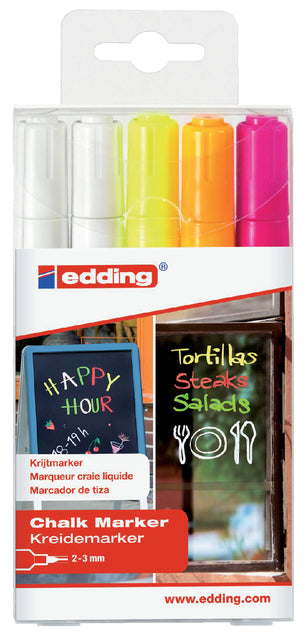 Edding - Krijtstift edding 4095 rond 2-3mm assorti