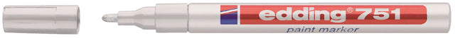 Stylo-feutre edding 751 marqueur peinture rond blanc 1-2mm | 10 morceaux