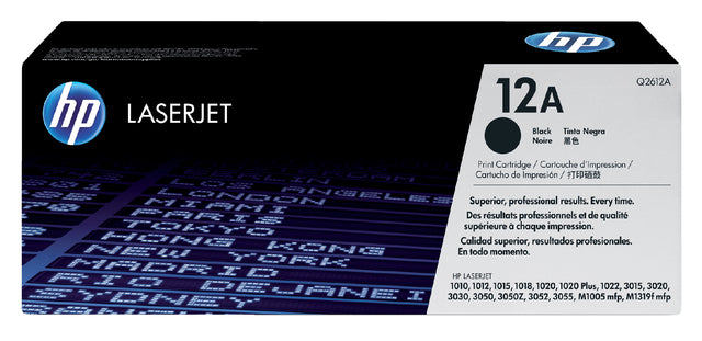 HP - Tonercartridge hp q2612a 12a zwart