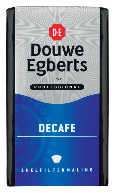 Douwe Egberts - Koffie douwe egberts snelfiltermaling decafe 250gr | 12 stuks