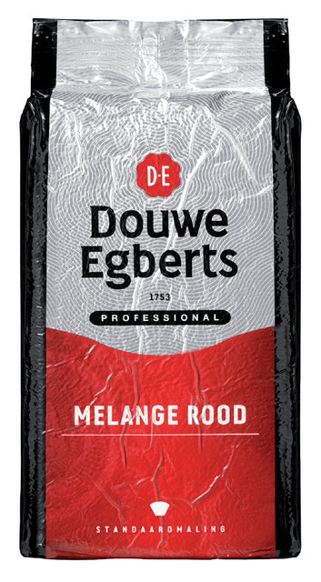 Douwe Egberts - Koffie douwe egberts standaardmaling melange rood