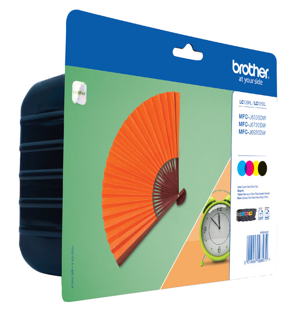 Brother - Inktcartridge brother lc-129xlvalbp zw +3kleuren