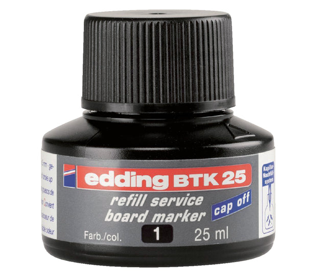 Edding - Viltstiftinkt edding btk25 voor whiteboard zwart