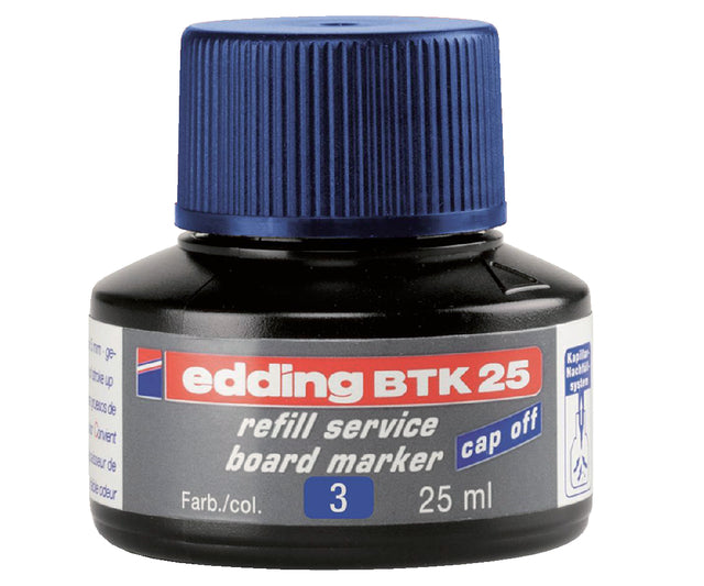 Edding - Viltstiftinkt edding btk25 voor whiteboard blauw
