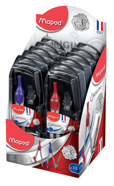 Passer Maped Origin Présentoir 3 parties de 10 pièces assorties