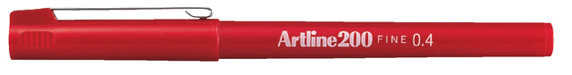 Fineliner Artline 200 rond 0.4mm rouge