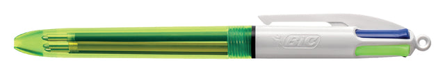 Bic - Balpen bic 4kleuren m fluor geel
