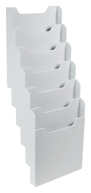 Exacompta - Folderhouder exacompta wand a4 6vk stnd grijs