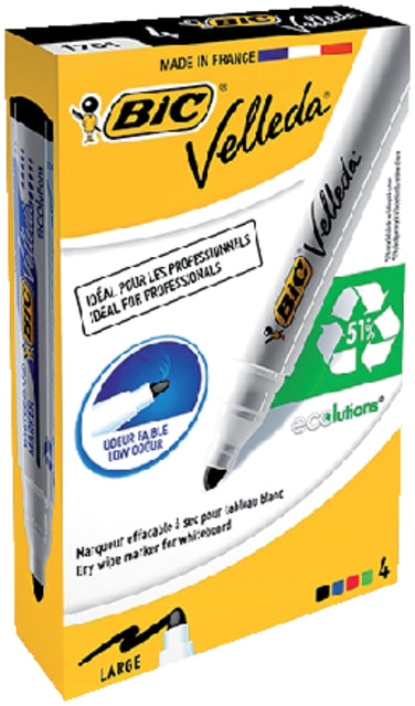 Bic - Whiteboardmarker bic 1701 rond l assorti