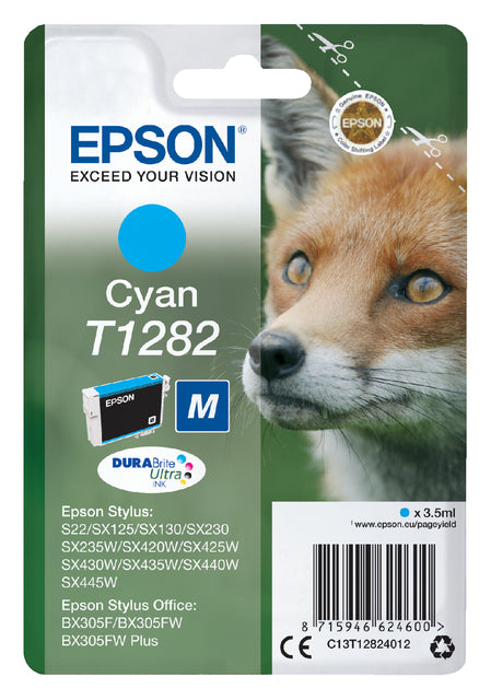 Cartouche d'encre epson t1282 bleu | 10 morceaux