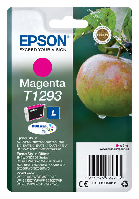 Cartouche d'encre Epson T1293 rouge