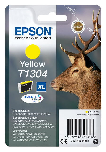 Cartouche d'encre Epson T1304 jaune HC