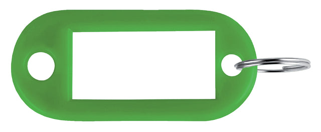 Pavo - Sleutellabel kunststof groen 100 stuks