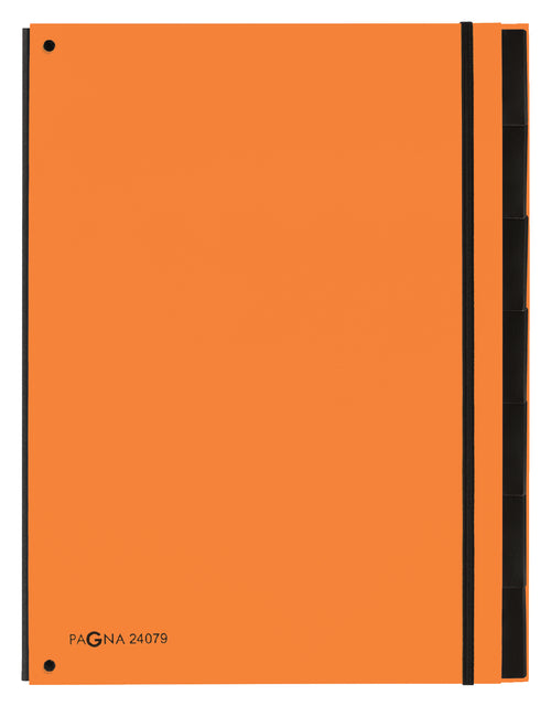 Chemise de tri Pagna Trend A4 7 onglets orange