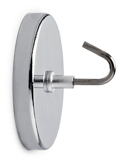 Aimant avec crochet MAUL Ø52mm force de traction 9kg chromé