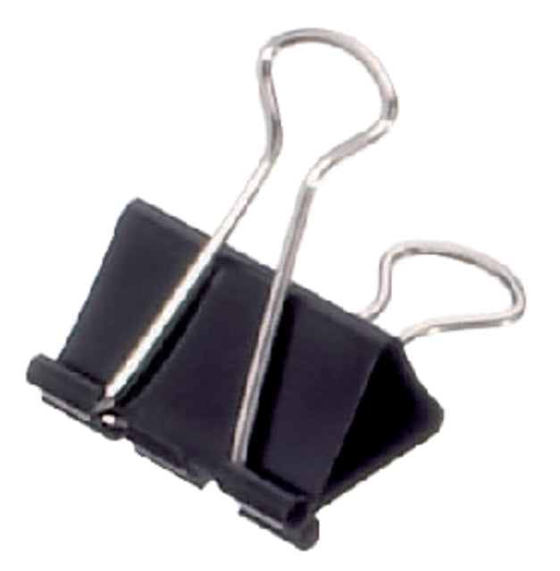 Pince à papier MAUL 213 Foldback 32mm capacité 13mm noir | 12 pièces