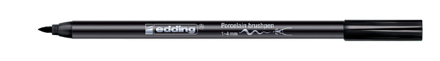 Edding - Brushpen edding 4200 porselein zwart