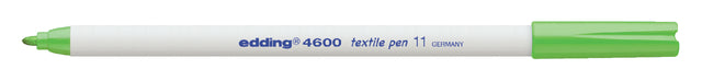 Stylo feutre edding 4600 textile rond 1mm vert clair | 10 morceaux